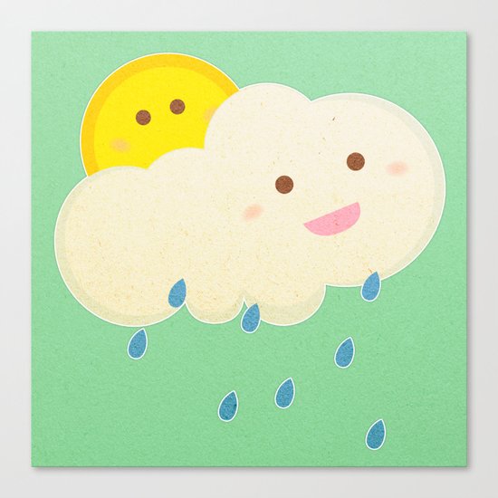Raining day Canvas Print