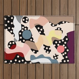 Dot and Wave Outdoor Rug