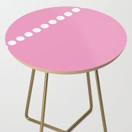 Pink and White Polka Dots Side Table