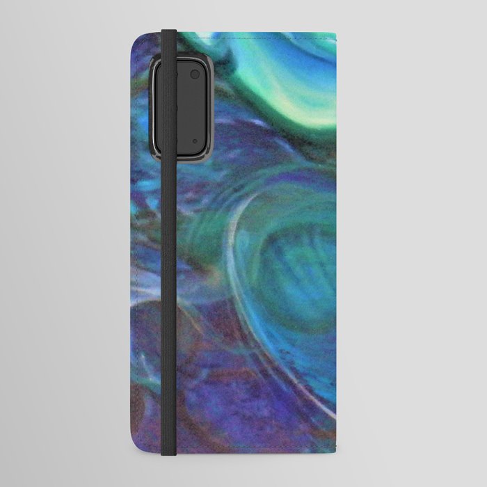Royal Blue Abstract Oil Study Android Wallet Case