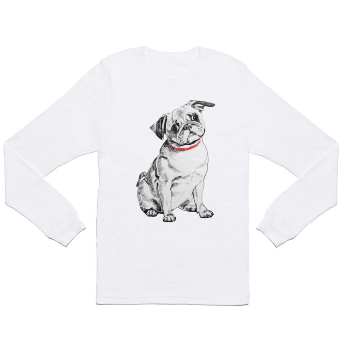 pug dog Long Sleeve T Shirt
