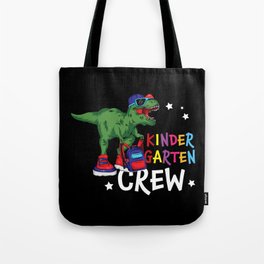 Kindergarten Crew Student Dinosaur Tote Bag