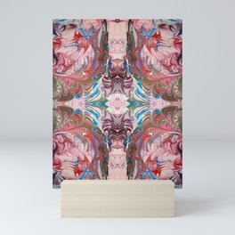 The turquoise gaze Mini Art Print