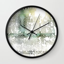 Fractured Silver Wall Clock