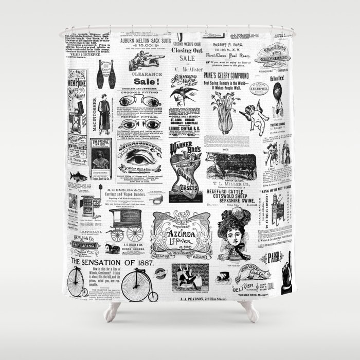 Vintage Victorian Ads Shower Curtain By Annaki Society6