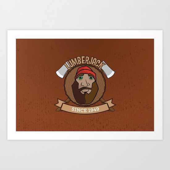 Lumberjack Since 1949 Art Print