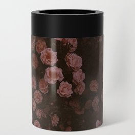 Rosy Floral Grunge Can Cooler