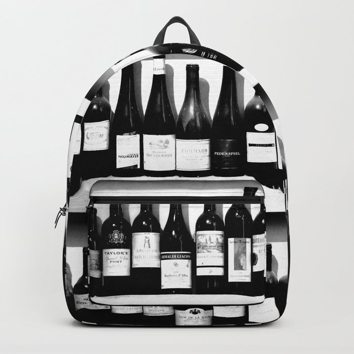 Wine bottle backpack top