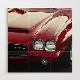 Vintage 1969 Ram Air Gran Turismo Omologato American Classic Muscle car automobile transportation color photograph / photography poster posters Wood Wall Art