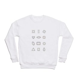 Gemstone shapes Crewneck Sweatshirt