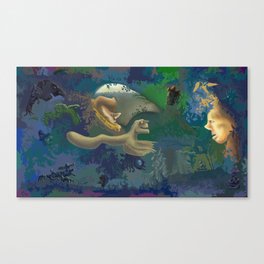 Multilayered Glade Canvas Print
