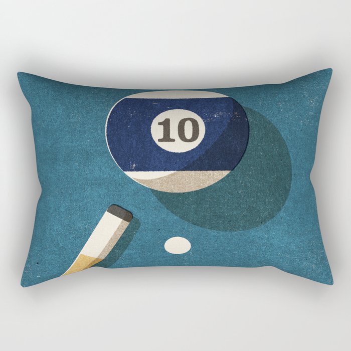 BILLIARDS / Ball 10 Rectangular Pillow