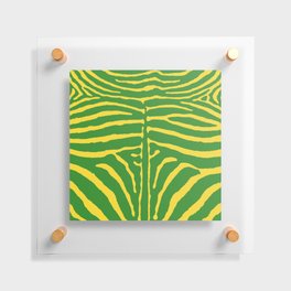 Green and Yellow Zebra 276 Floating Acrylic Print