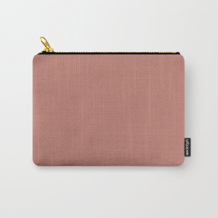 Terracotta - Warm Peachy Brown - Solid Color Carry-All Pouch