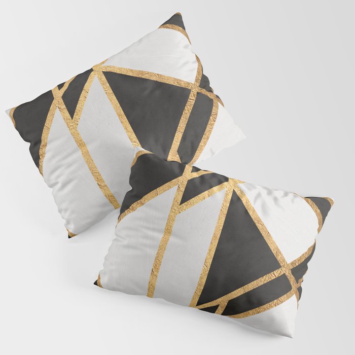 Black and White Luxury Art Deco Pillow Sham