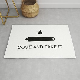 Texas Come and Take it Flag Rug | Americanrevolution, Civil, Battleofgonzales, Texan, 1776, Patriotic, Canon, Canonflag, Texas, Historic 