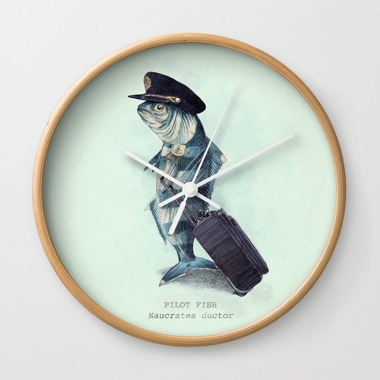 The Pilot (colour option) Wall Clock