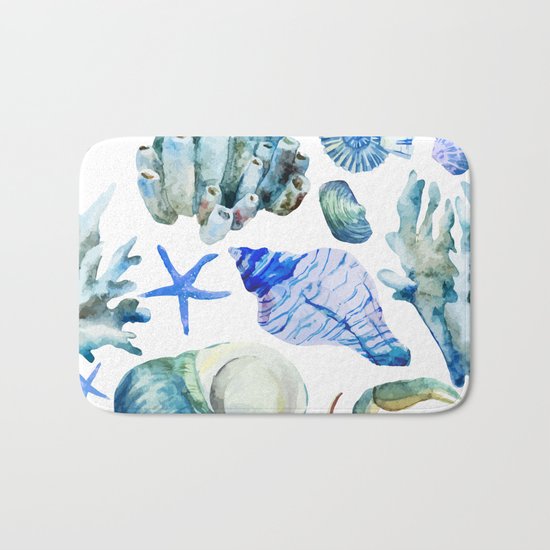 Sea Life Pattern 05 Bath Mat