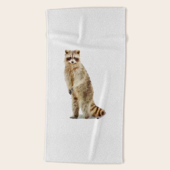 Raccoon Beach Towel