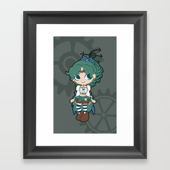 Steampunk Sailor Neptune - Sailor Moon Framed Art Print