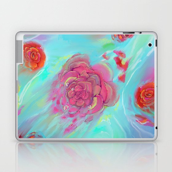 Total Immersion - Succulent and Roses Laptop & iPad Skin