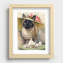 Lady Cat Recessed Framed Print