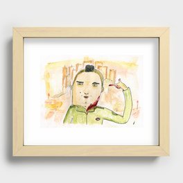 Taxi Driver Recessed Framed Print