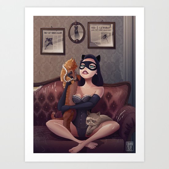 Catwoman Art Print