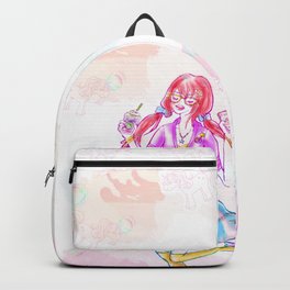 Pastel Unicorn Frap Girl Backpack | Rainbowpastelgirl, Fashionblogger, Unicornselfigirl, Cutestrawberrygirl, Instagramgirl, Lolitagirl, Pigtails, Kawaii, Drawing, Unicornfrappuccino 