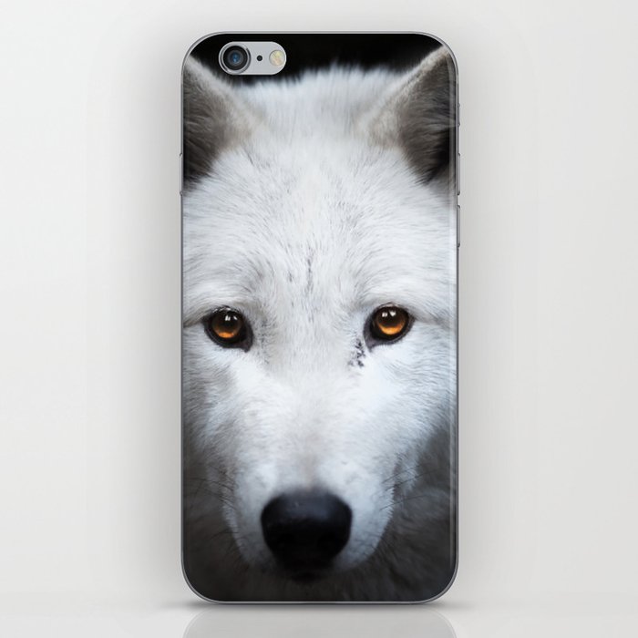 white wolf iPhone Skin