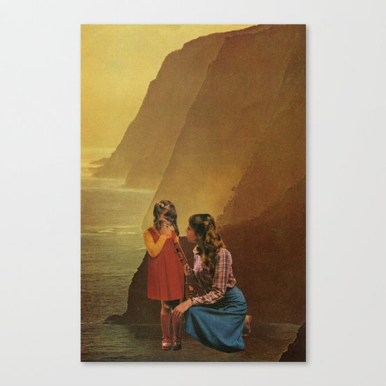 mother stands for comfort Canvas Print