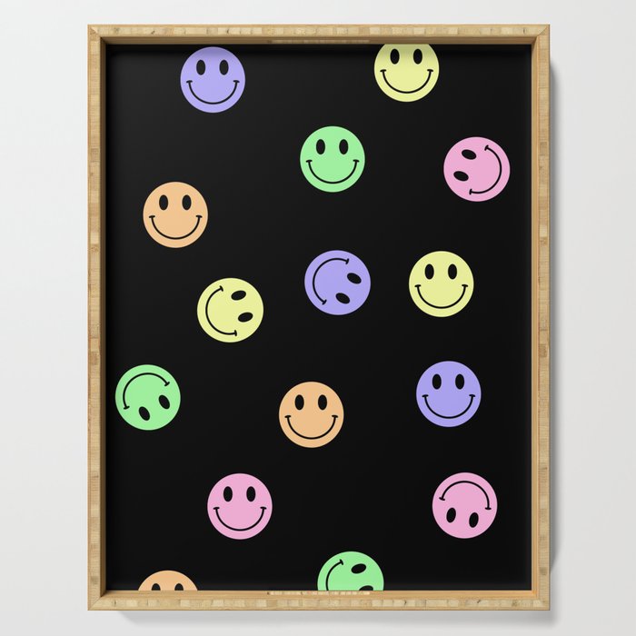 RAINBOW SMILEY FACE PATTERN Serving Tray