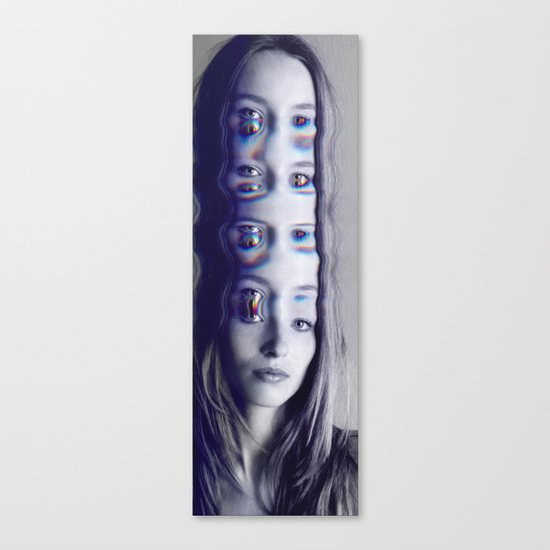 Glitch Mind Melt Canvas Print
