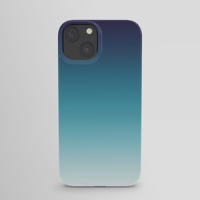 Blue White Gradient iPhone Case