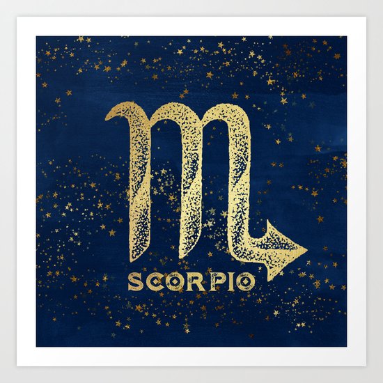 Scorpio Zodiac Sign Art Print