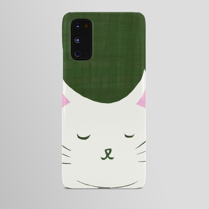 White Cat Android Case
