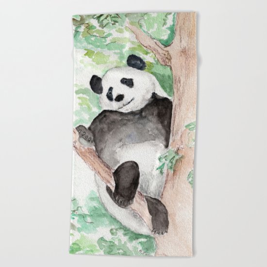 Panda, Hanging Out Beach Towel
