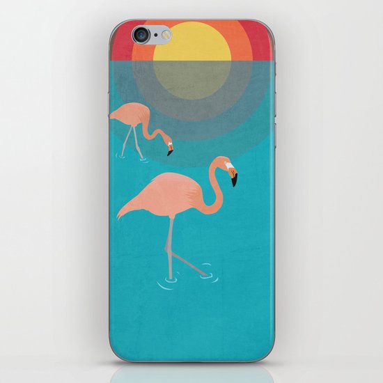 Flamingos iPhone & iPod Skin