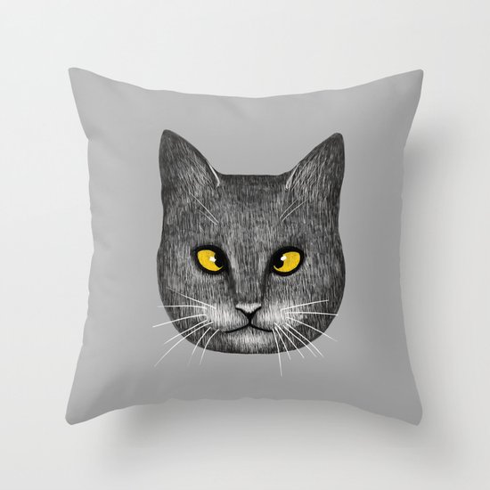 Cross Eyed Throw Pillow