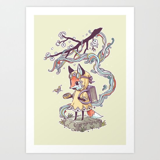 Little Explorer Art Print
