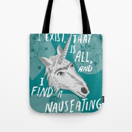 The Existentialist Unicorn Tote Bag