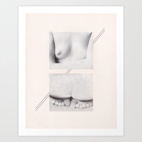 the woman Art Print