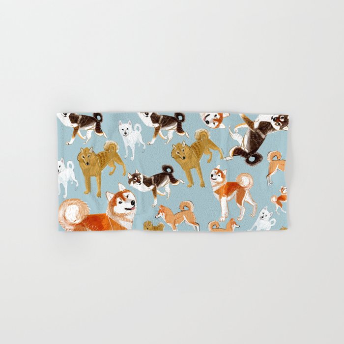 Japanese Dog Breeds Hand & Bath Towel