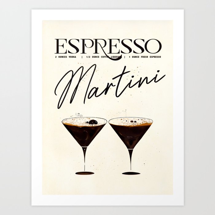 ESPRESSO MARTINI Bar Towel