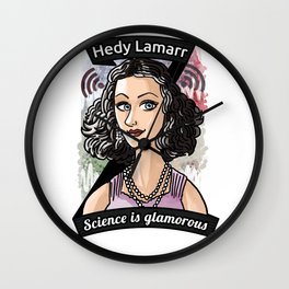 Hedy Lamarr Wall Clock