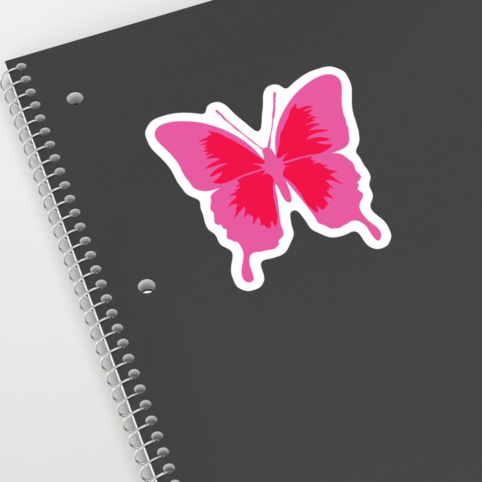 Butterfly Pink Aesthetic Sticker