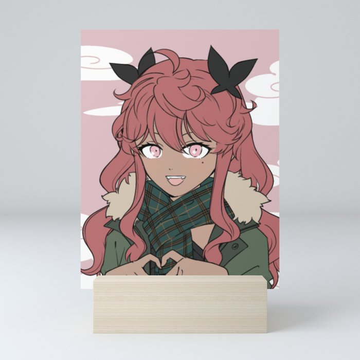 Cute girl  Mini Art Print