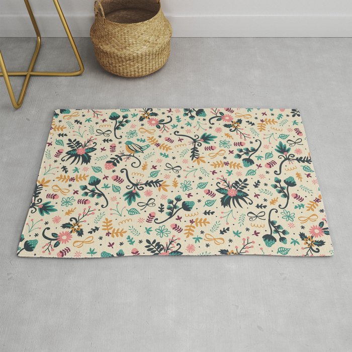 Deck the Halls Rug by Poppy & Red | Society6