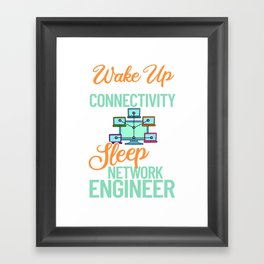 Network Engineer Director Computer Engineering Framed Art Print
