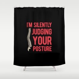 Funny Chiropractor Chiropractic Shower Curtain